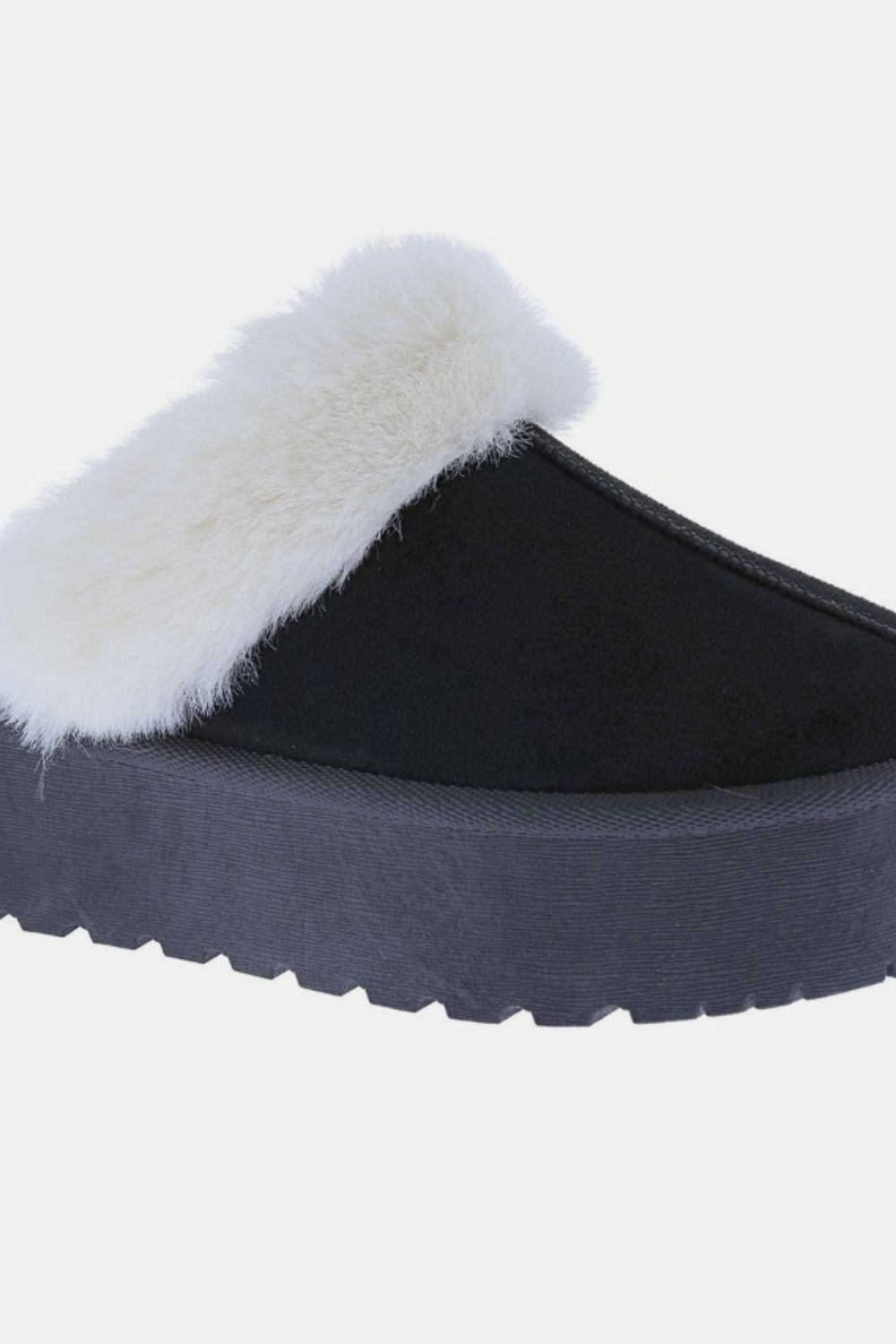 Weeboo Thick Bottom Fur Trim Snow Slippers - The Daily Makeover