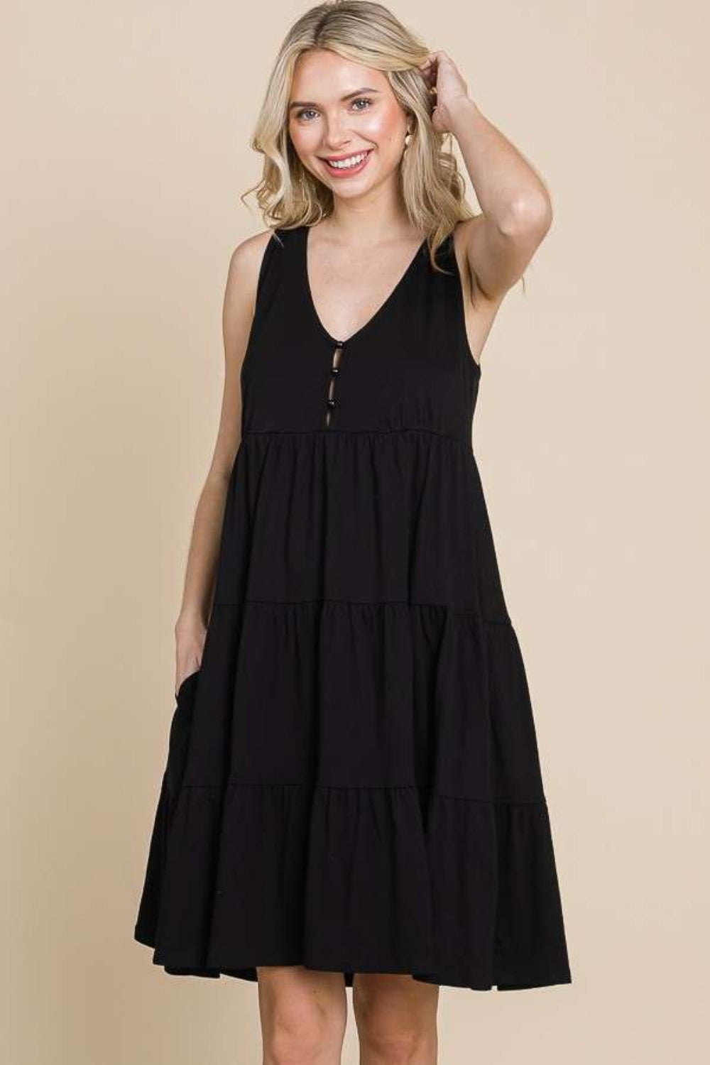 Culture Code Racerback Tiered Tank Dress - The Daily Makeover