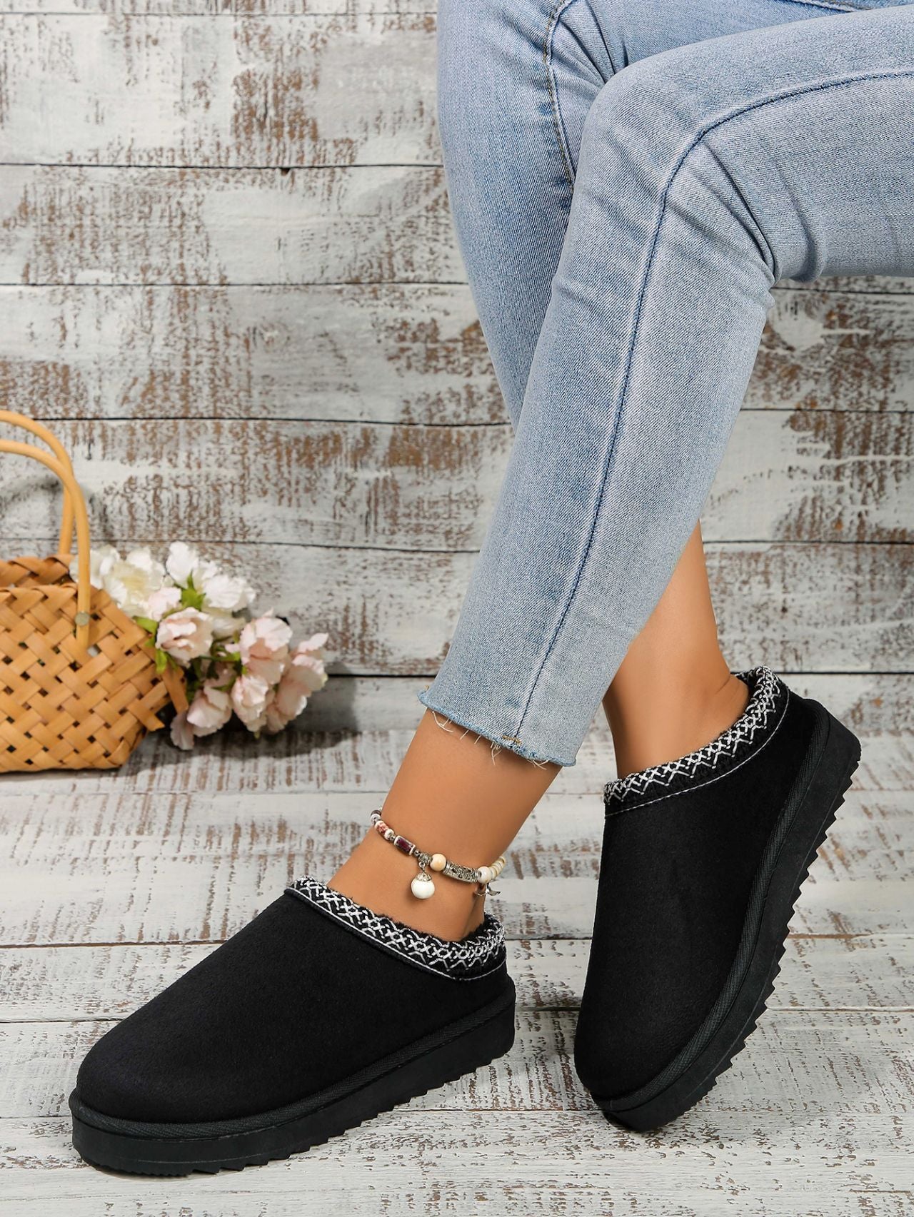 Round Toe Platform Slippers - The Daily Makeover
