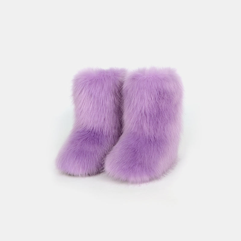 Thermal Fuzzy Platform Boots - The Daily Makeover