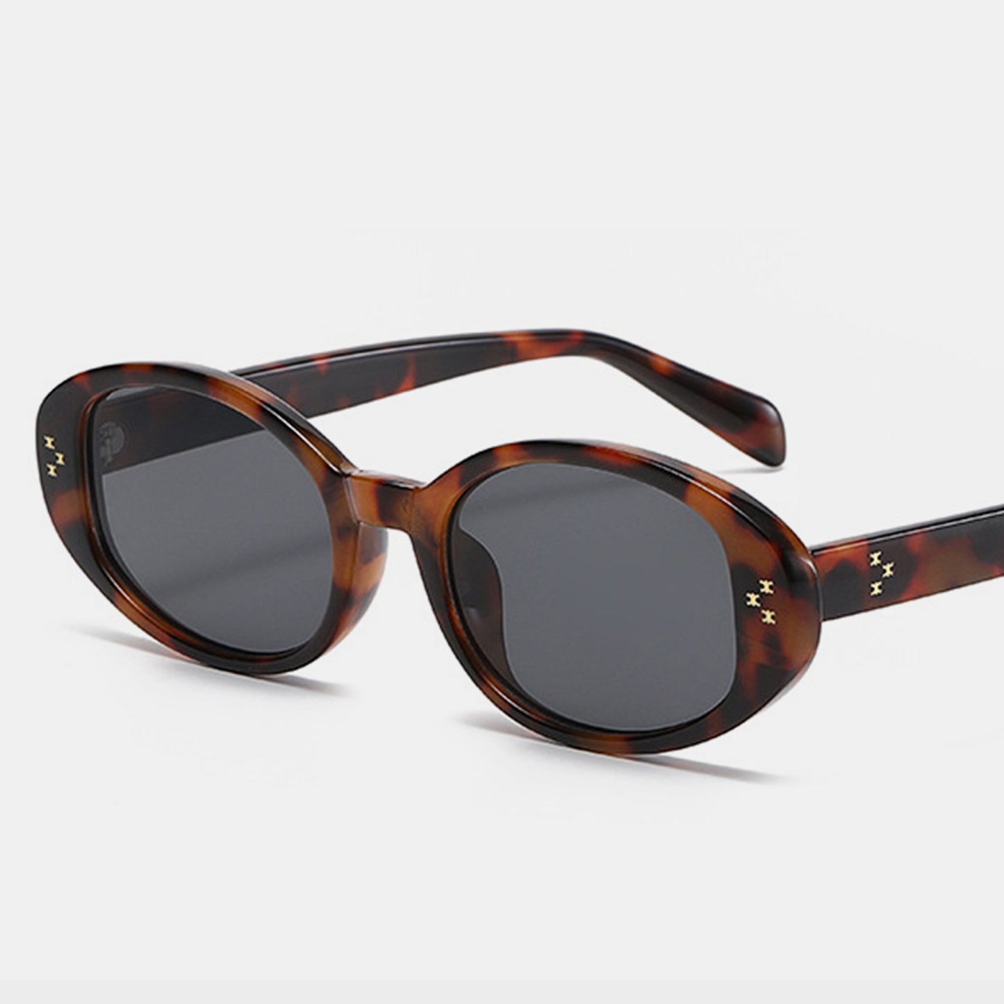 Polycarbonate Frame Oval Sunglasses - The Daily Makeover