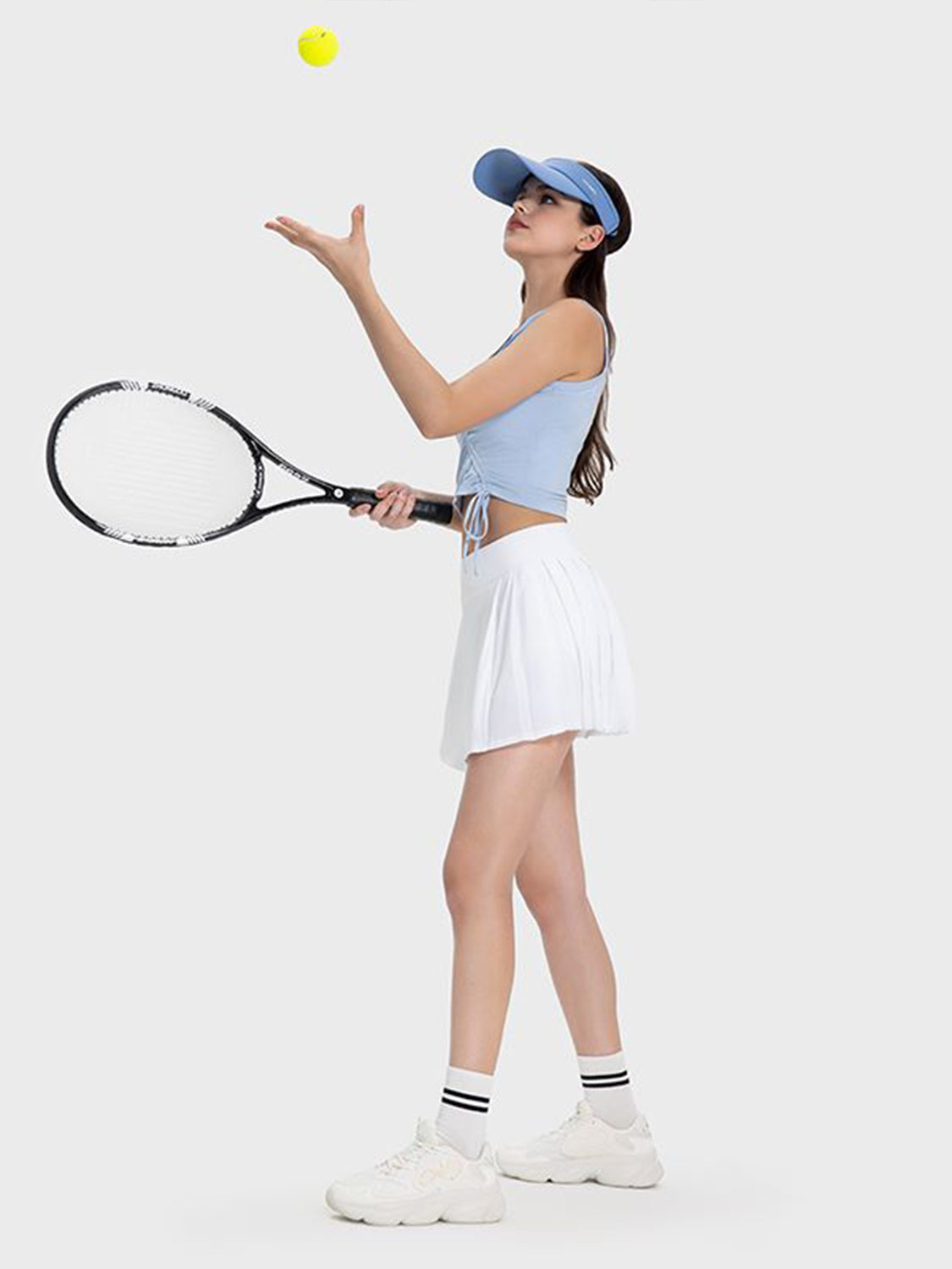 Pleated Detail Mid-Rise Waist Active Skirt - The Daily Makeover