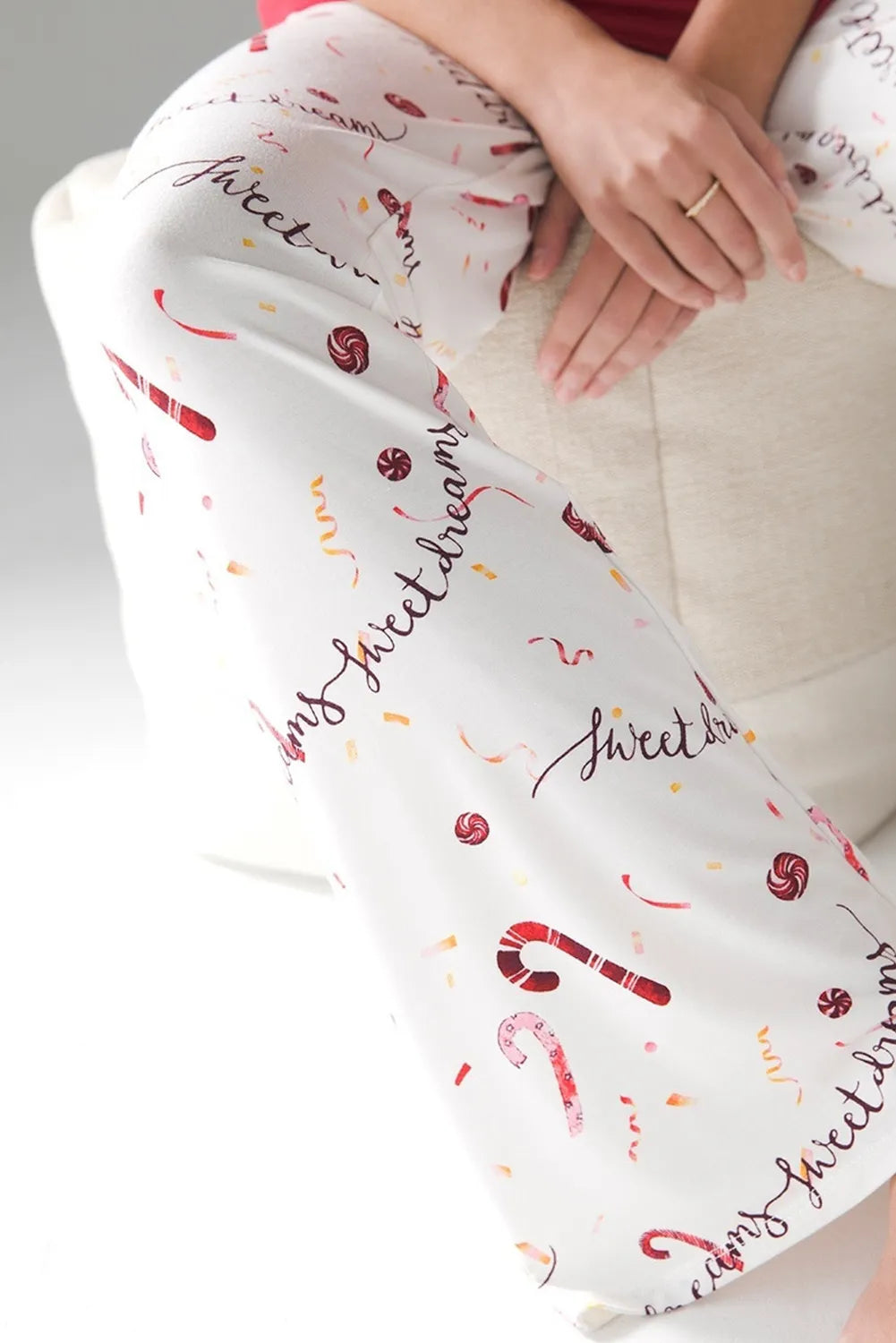 Round Neck Long Sleeve Top and Printed Pants Lounge Set - The Daily Makeover