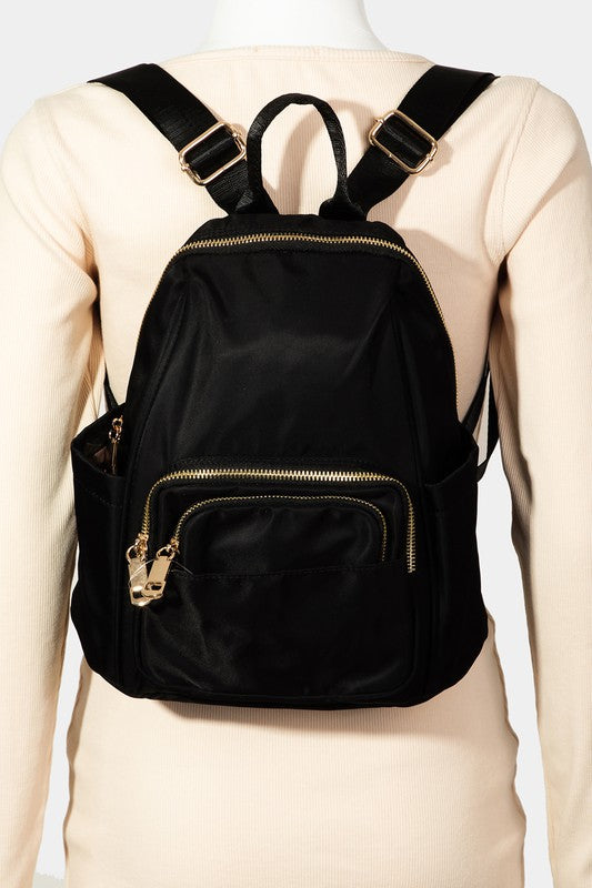Fame Multi Pocket Nylon Backpack Bag - The Daily Makeover