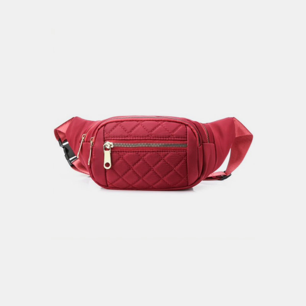 Zenana Quilted Multi Pocket Waist Belt Bag - The Daily Makeover