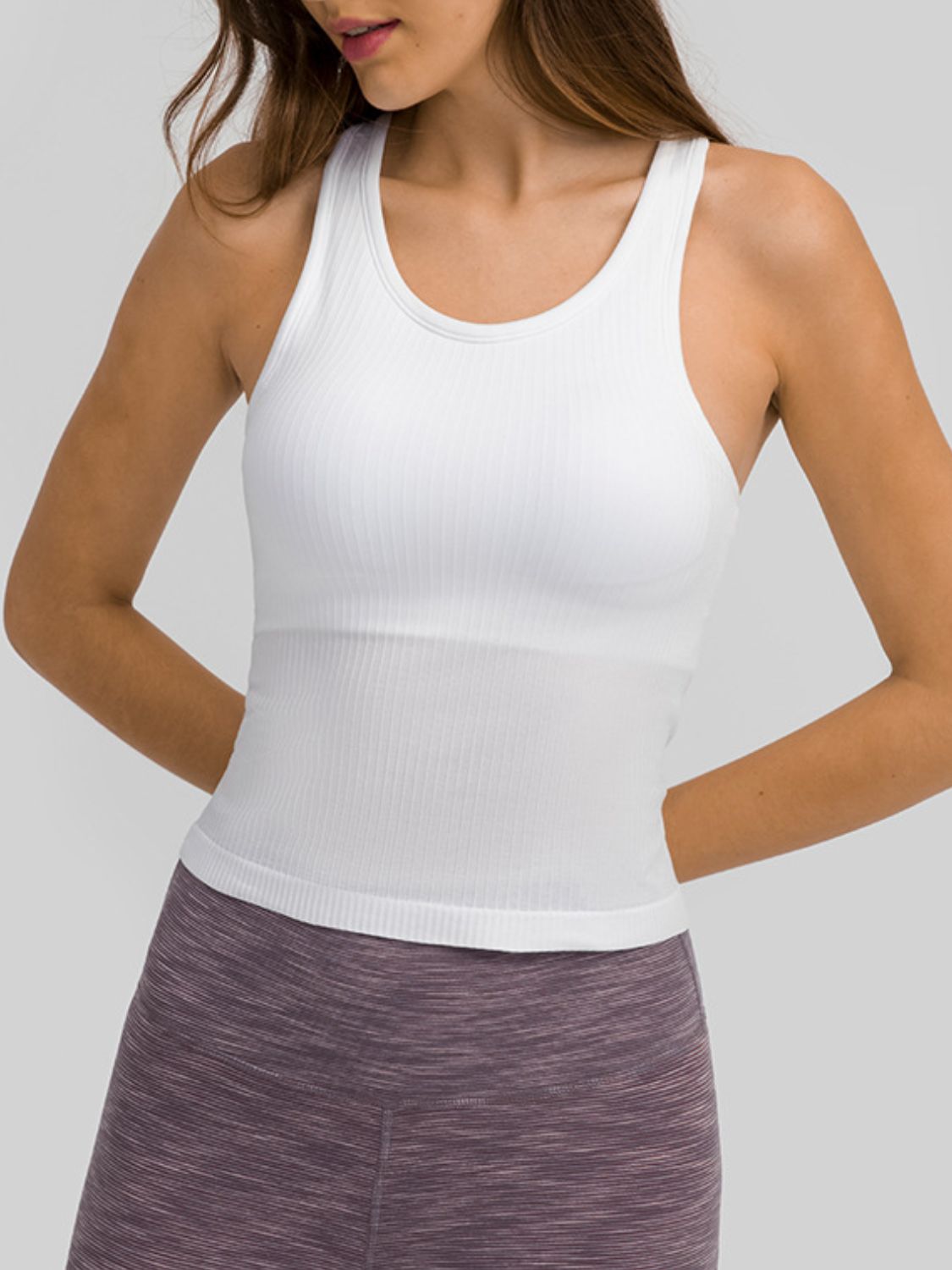 Round Neck Racerback Active Tank - The Daily Makeover