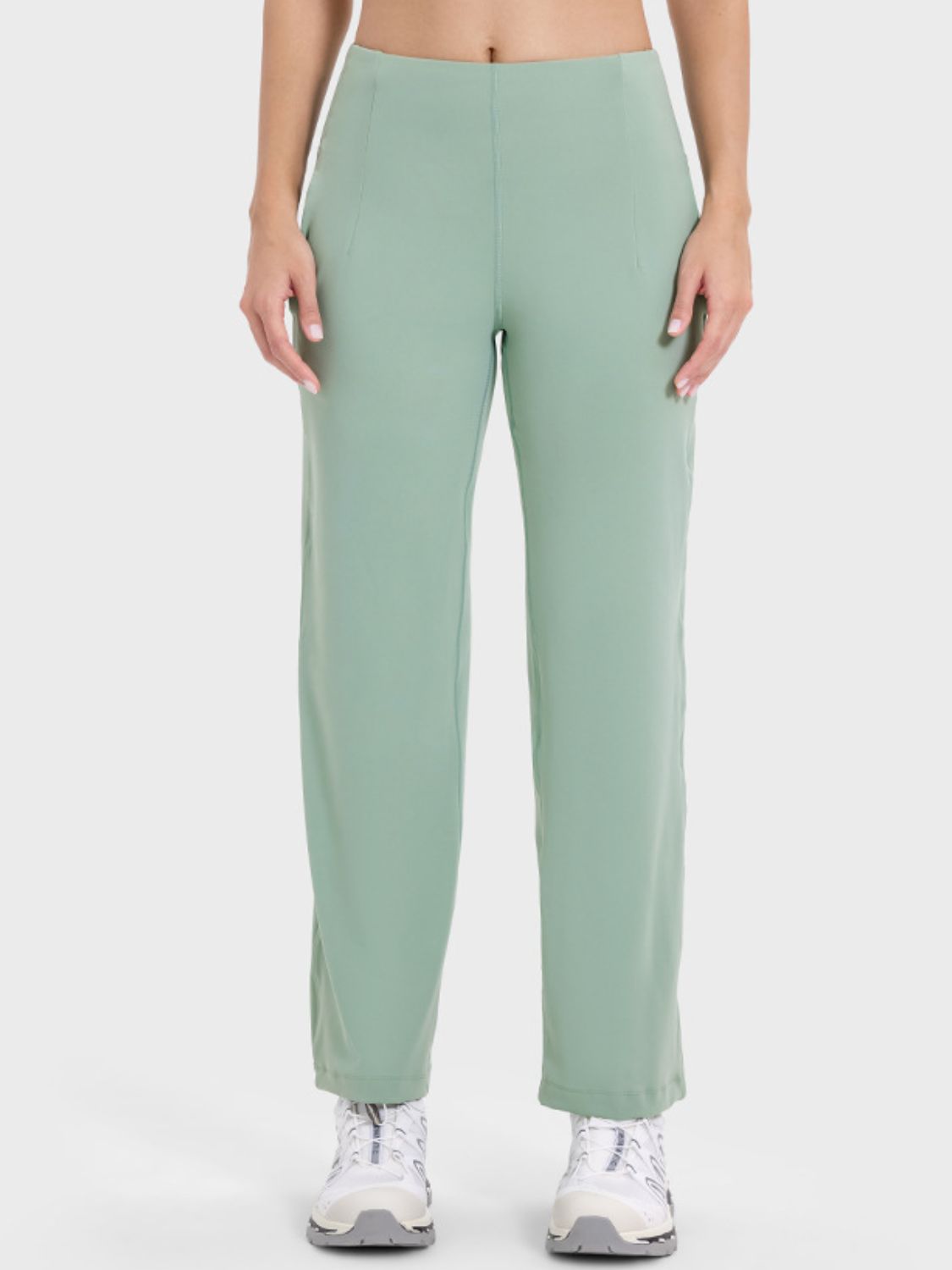 Pocketed High Waist Active Pants - The Daily Makeover