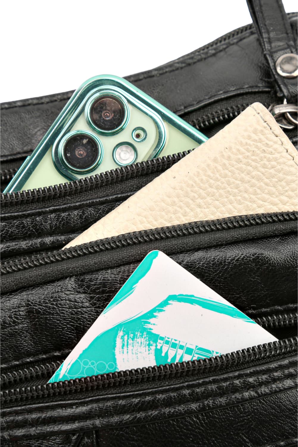 Multi-Pocket PU Leather Crossbody Bag - The Daily Makeover