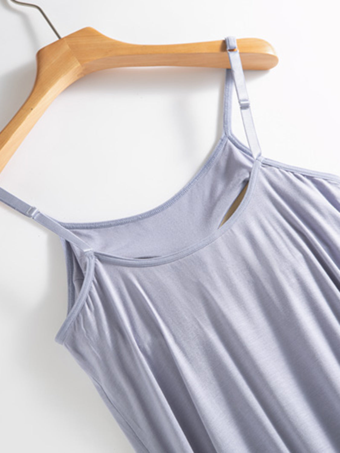 Scoop Neck Midi Cami Dress with Bra - The Daily Makeover