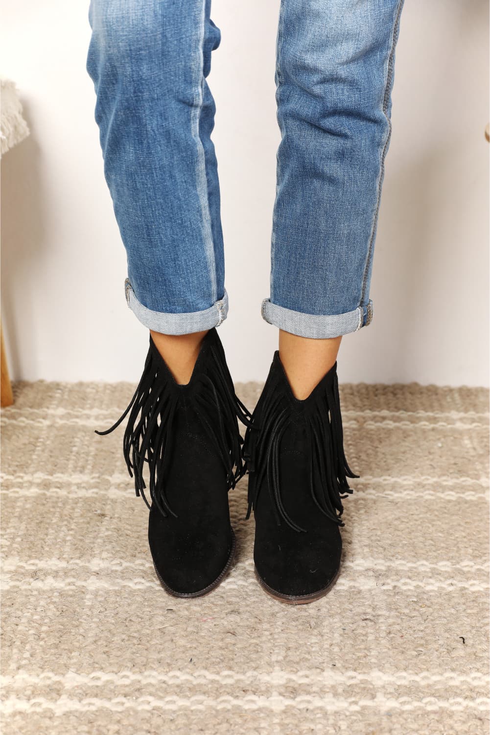 Legend Women's Fringe Cowboy Western Ankle Boots - The Daily Makeover