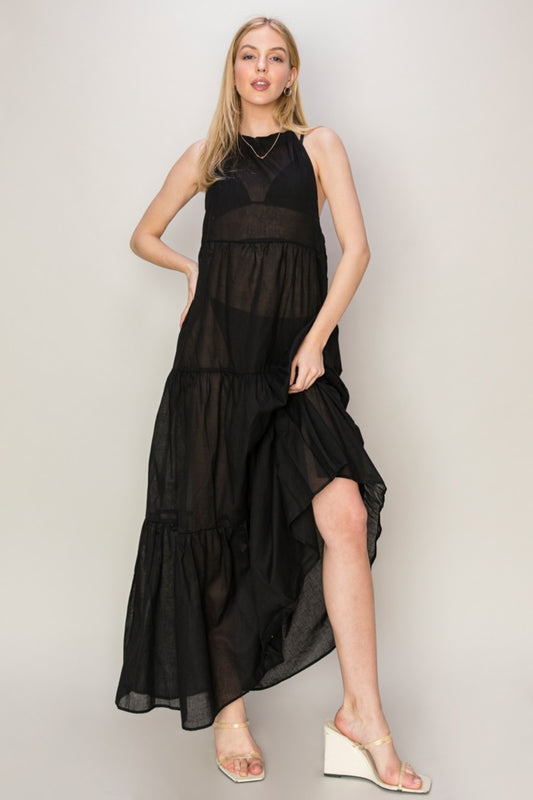 HYFVE Halter Neck Cover Up Maxi Dress - The Daily Makeover
