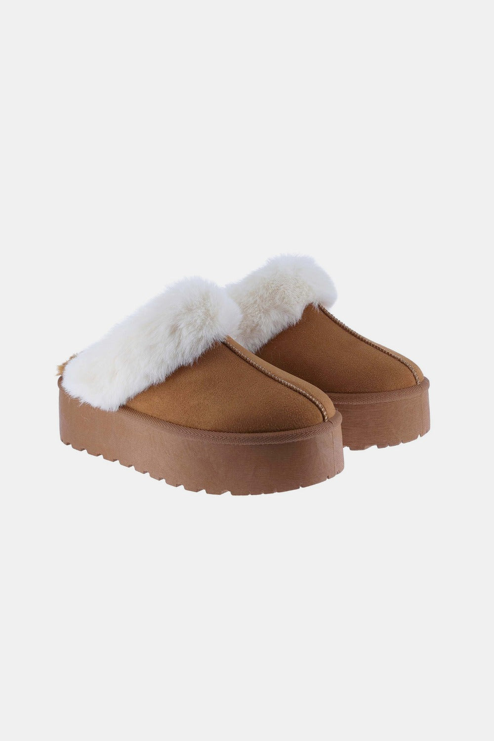 Weeboo Thick Bottom Fur Trim Snow Slippers - The Daily Makeover
