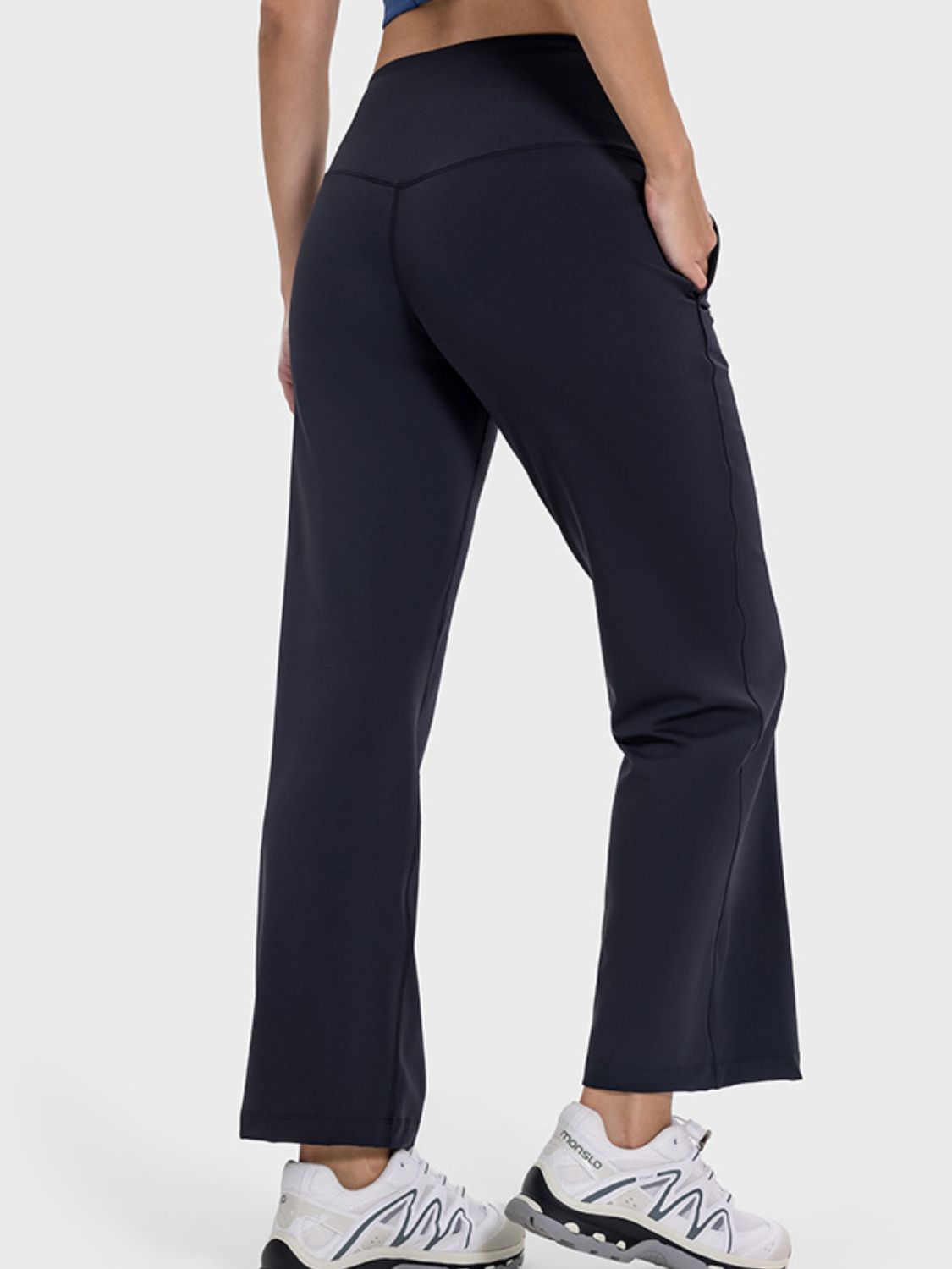 Pocketed High Waist Active Pants - The Daily Makeover