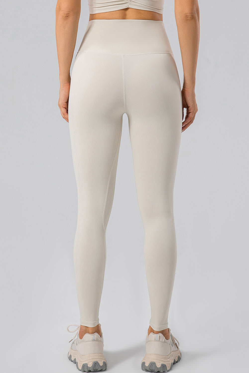 High Waist Wide Waistband Active Leggings - The Daily Makeover