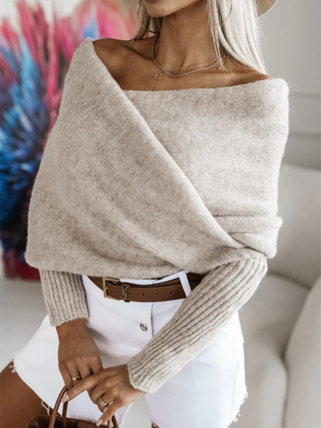 Long Sleeve Cropped Knit Top - The Daily Makeover