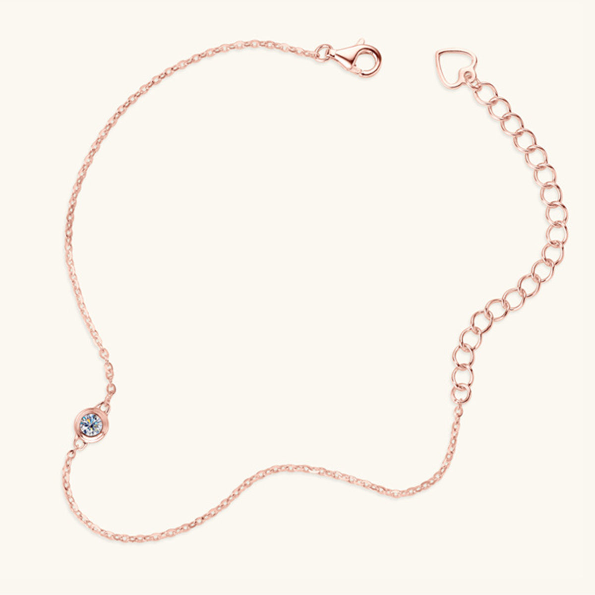 Inlaid Moissanite 925 Sterling Silver Bracelet - The Daily Makeover