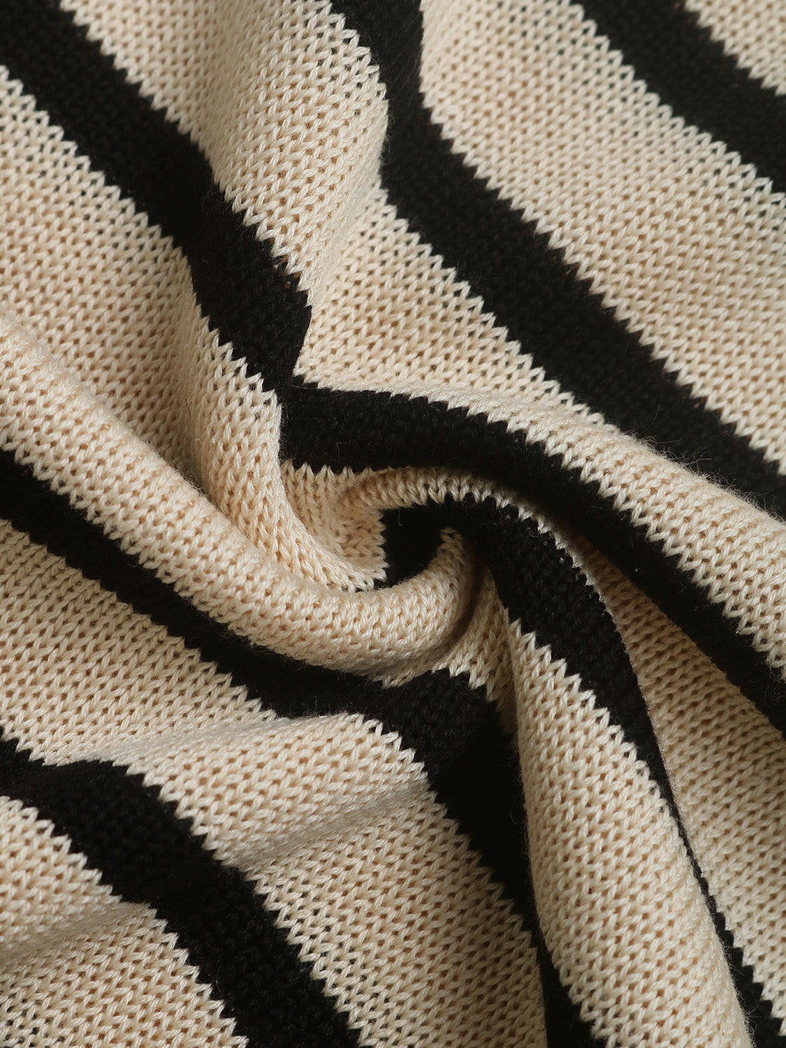 Perfee Striped Round Neck Long Sleeve Knit Top - The Daily Makeover