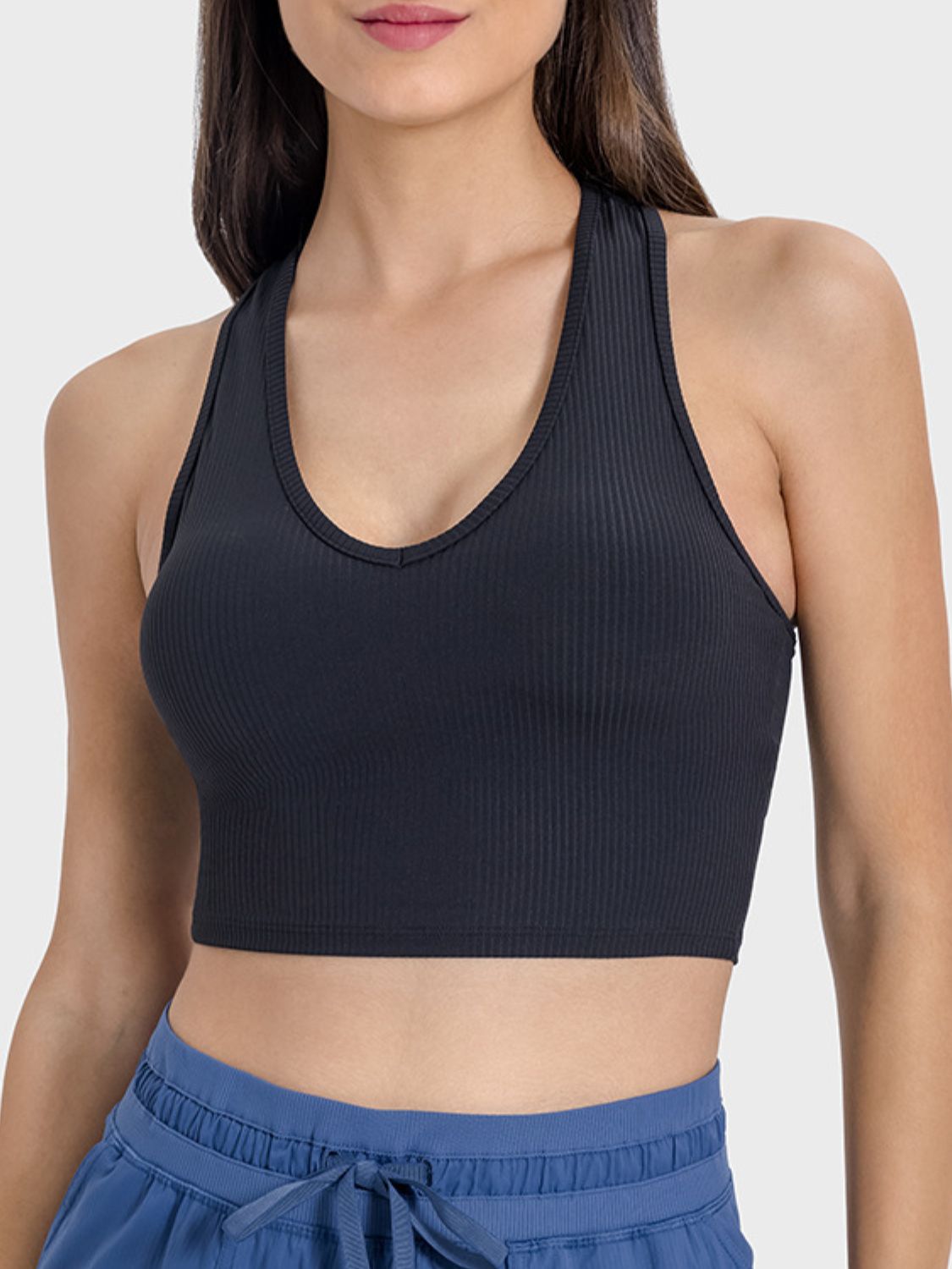Scoop Neck Wide Strap Active Tank - The Daily Makeover