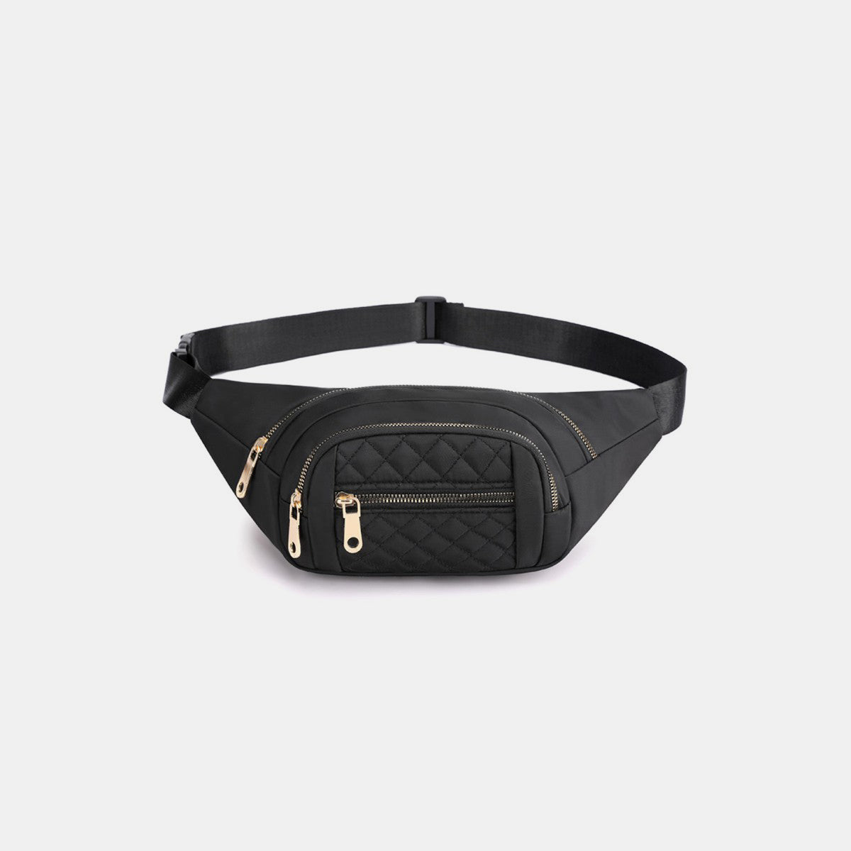 Zenana Quilted Multi Pocket Waist Belt Bag - The Daily Makeover