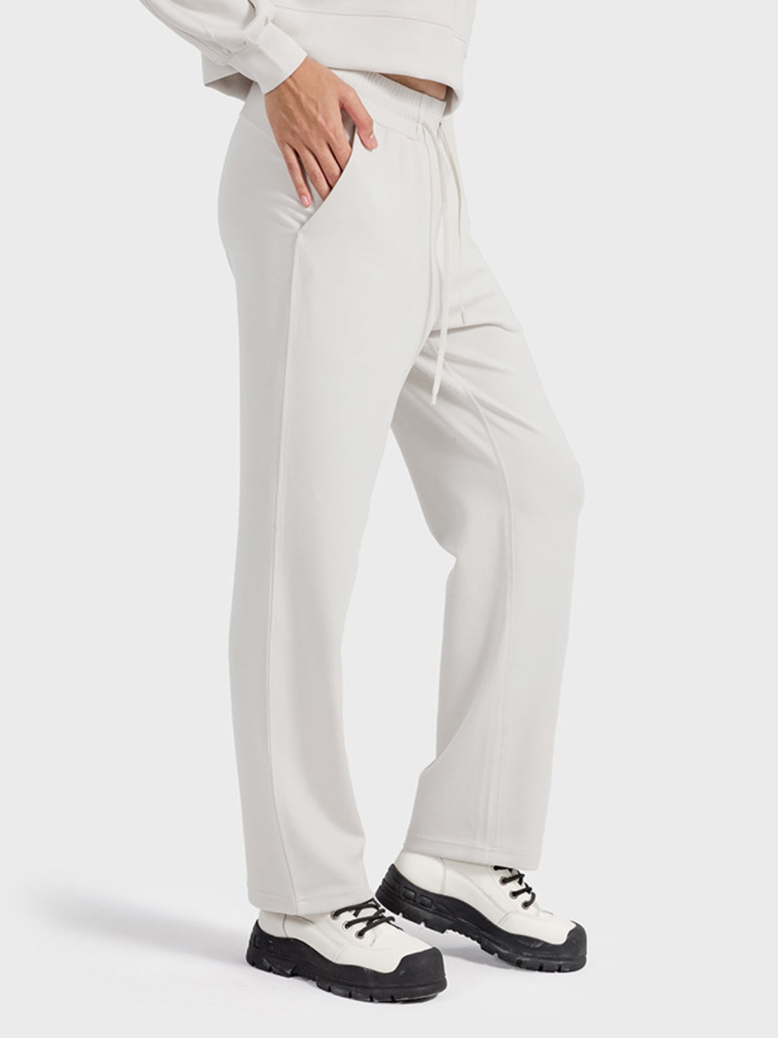 Drawstring Pocketed Sport Pants - The Daily Makeover