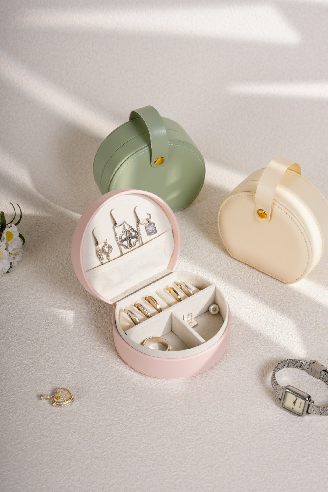 PU Leather Travel Jewelry Box - The Daily Makeover