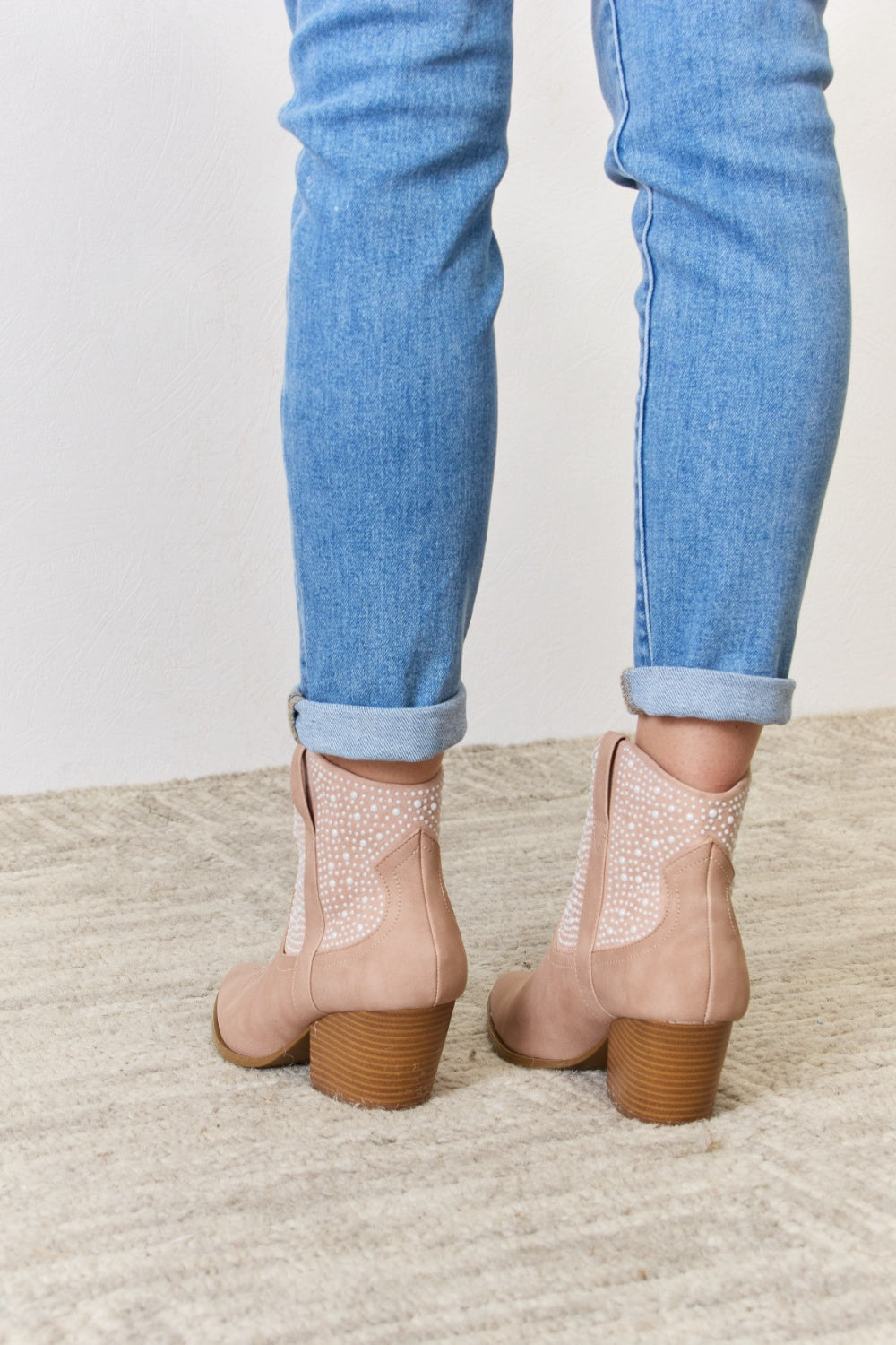 East Lion Corp Rhinestone Ankle Cowgirl Booties - The Daily Makeover