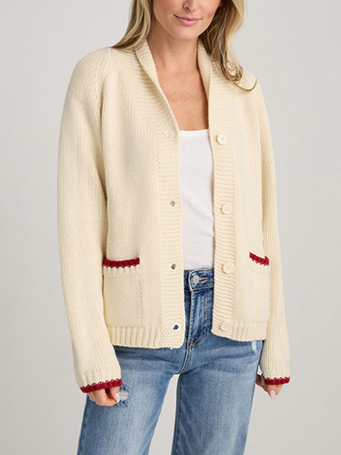 Lobster Button Up Long Sleeve Cardigan - The Daily Makeover