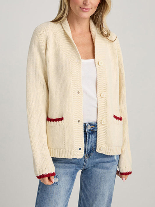 Lobster Button Up Long Sleeve Cardigan - The Daily Makeover