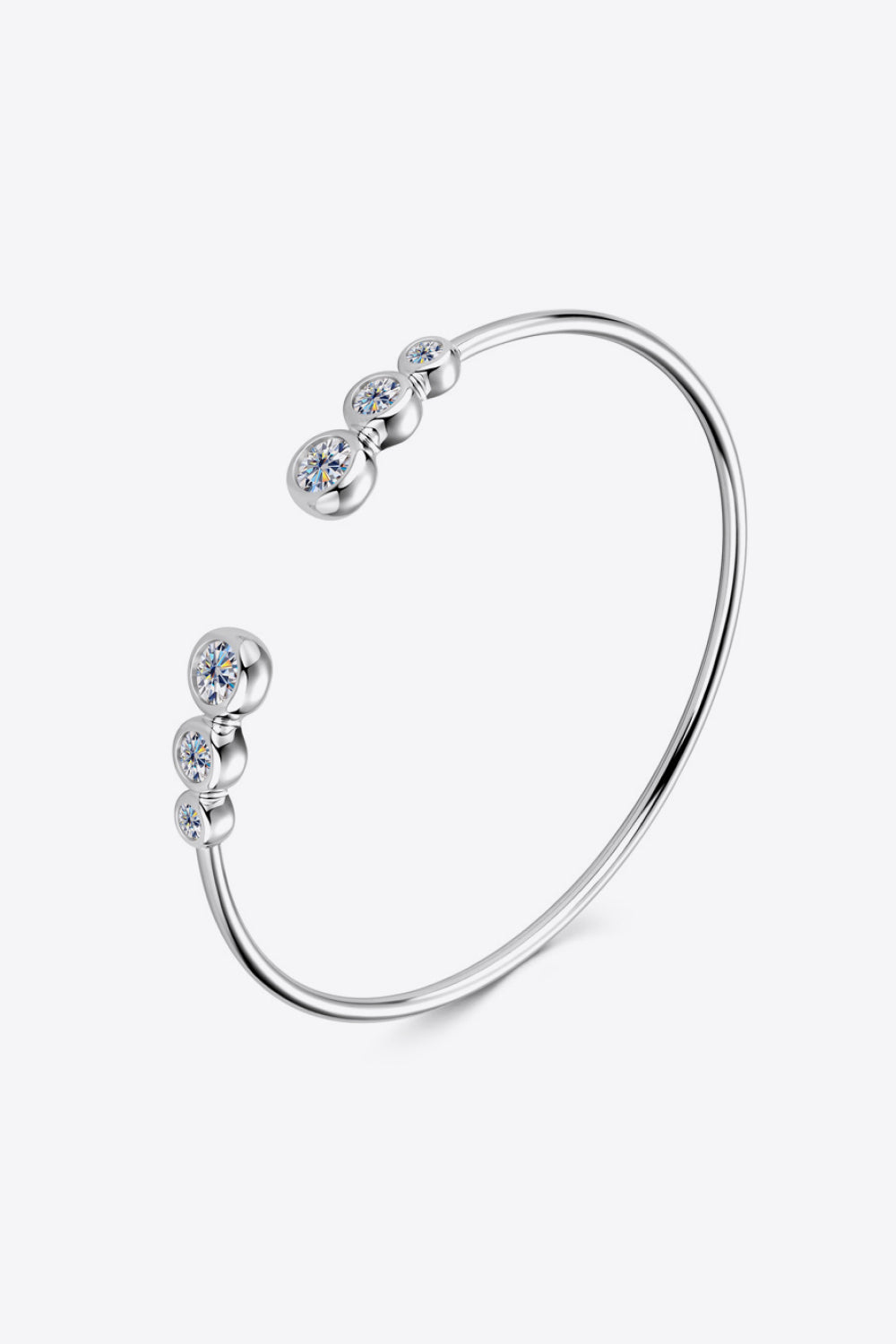 1.8 Carat Moissanite 925 Sterling Silver Bracelet - The Daily Makeover