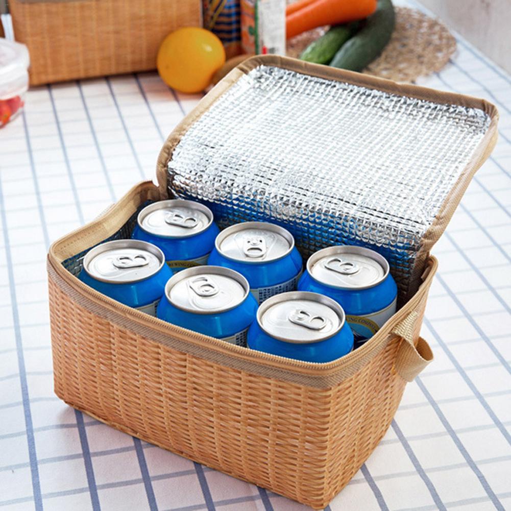 Outdoor Camping Picnic Wicker Basket - The Daily Makeover