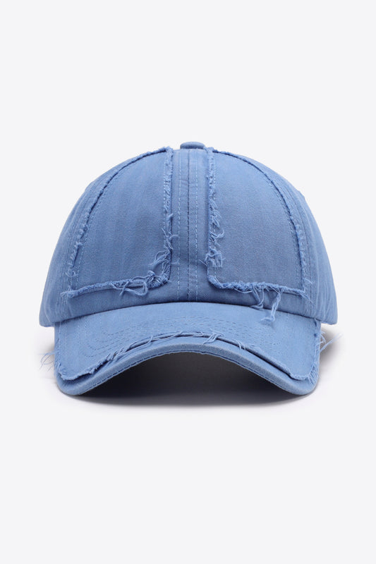 Distressed Adjustable Baseball Cap - The Daily Makeover
