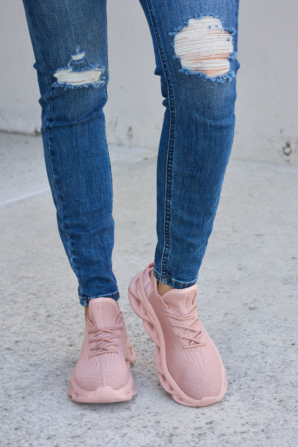 Forever Link Mesh Breathable Platform Athletic Shoes - The Daily Makeover