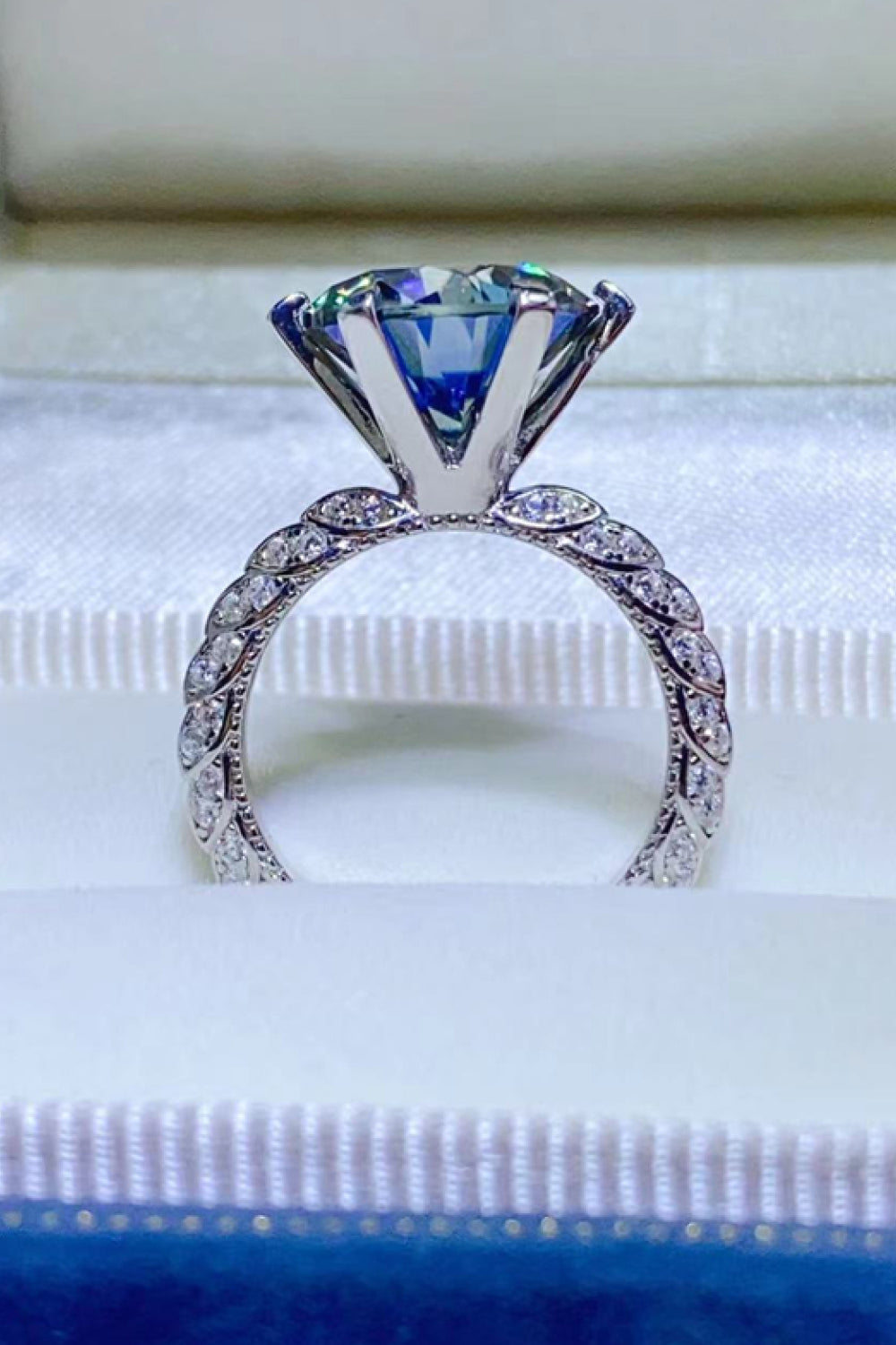 5 Carat Moissanite 925 Sterling Silver Ring - The Daily Makeover