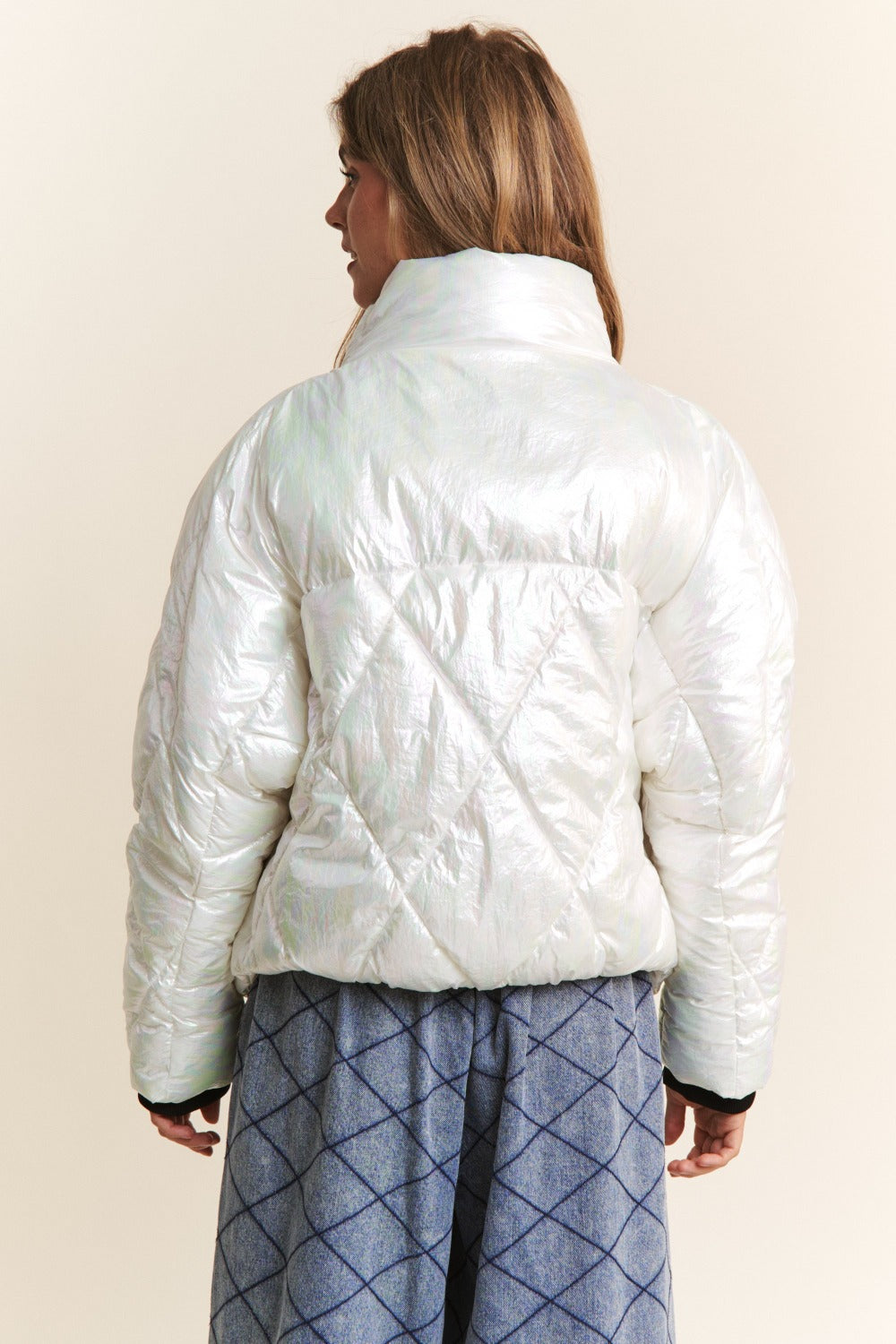 J.NNA Quilted Mock Neck Puffer Jacket - The Daily Makeover