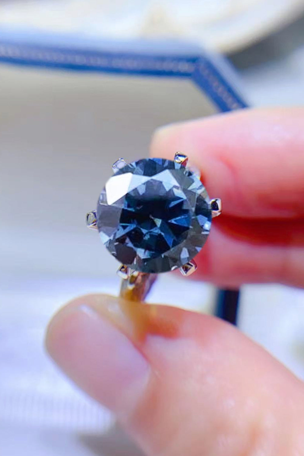 5 Carat Moissanite 925 Sterling Silver Ring - The Daily Makeover
