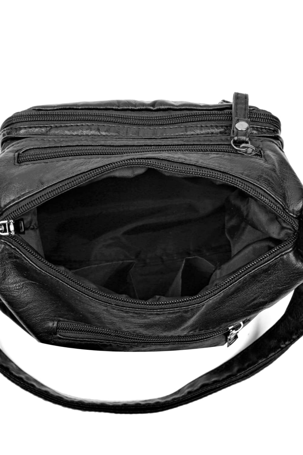Multi-Pocket PU Leather Crossbody Bag - The Daily Makeover