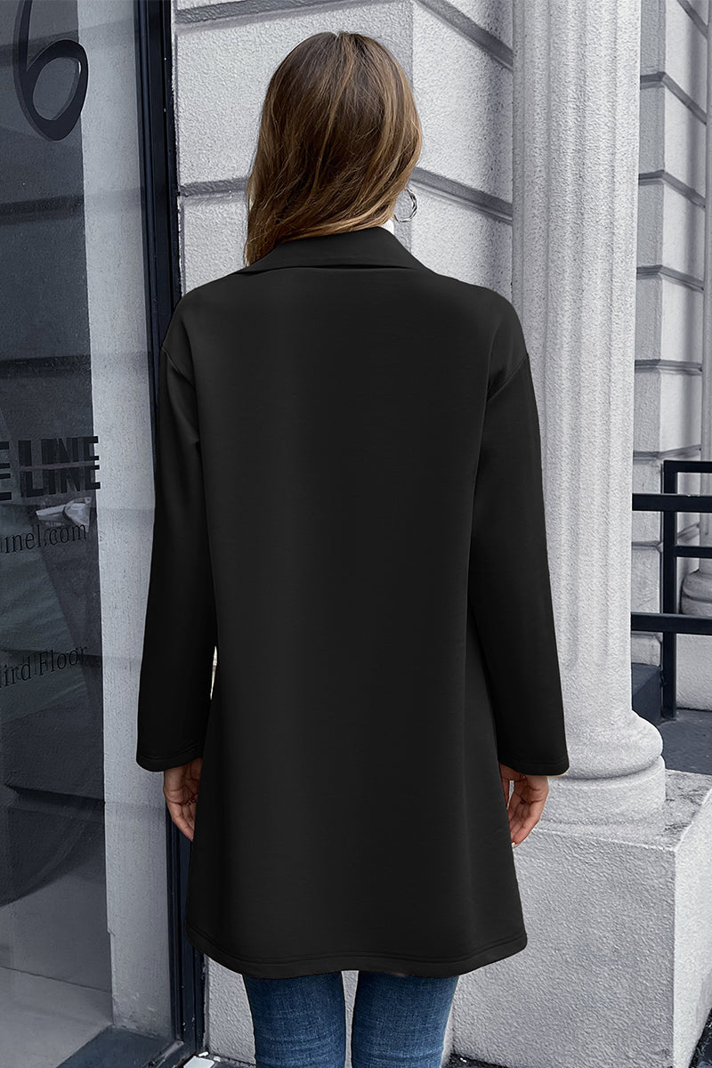 Ivy Lane Lapel Collar Long Sleeve Blazer - The Daily Makeover