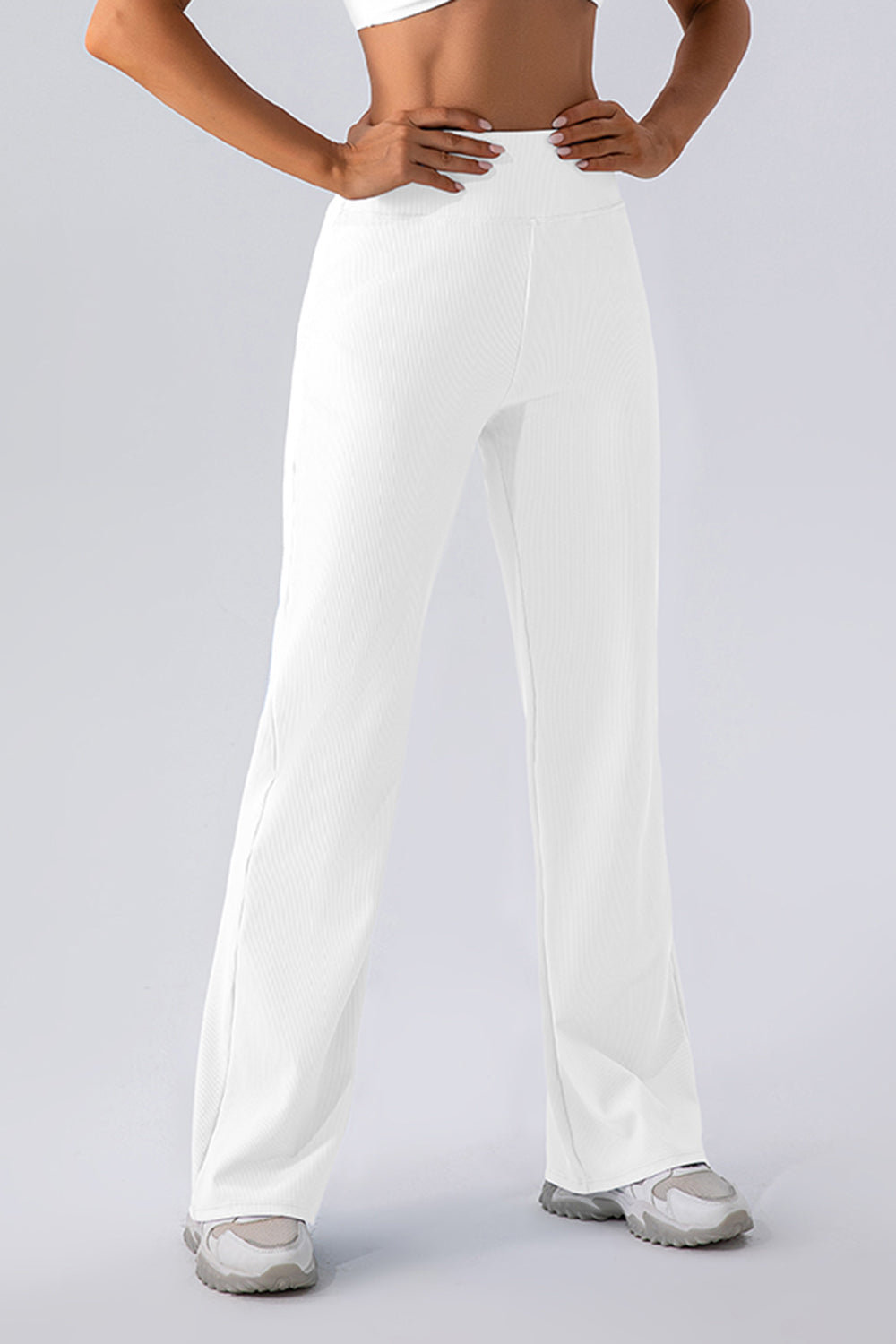 High Waist Straight Active Pants - The Daily Makeover