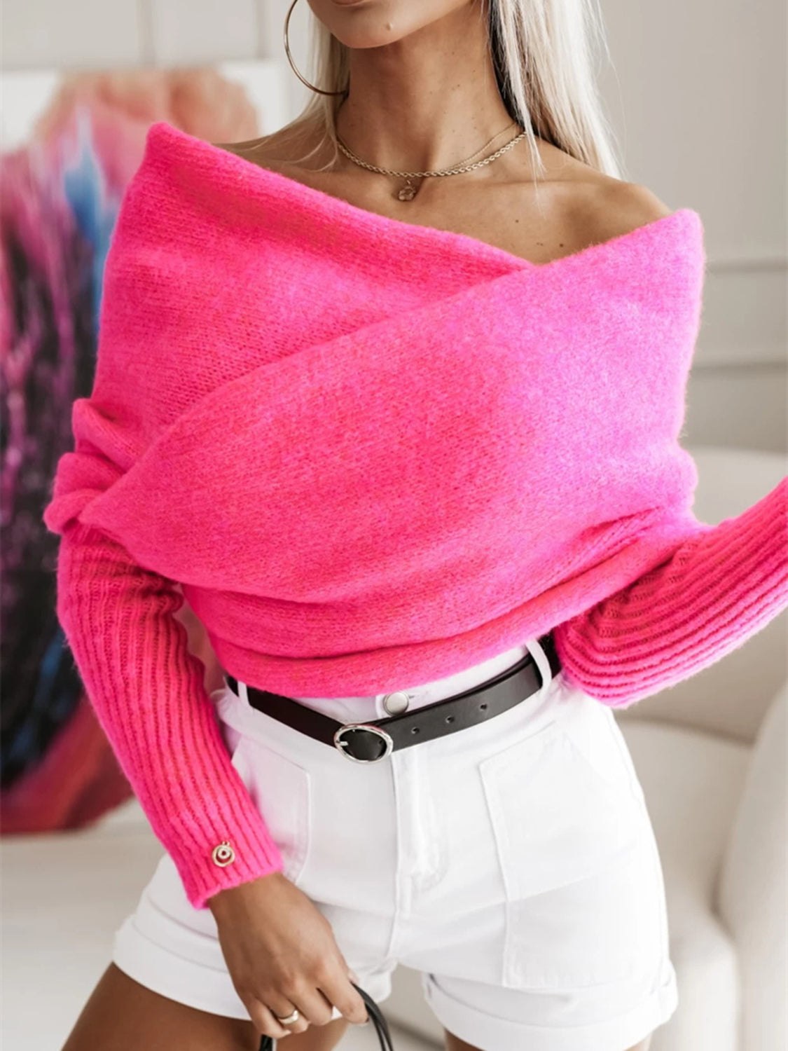 Long Sleeve Cropped Knit Top - The Daily Makeover