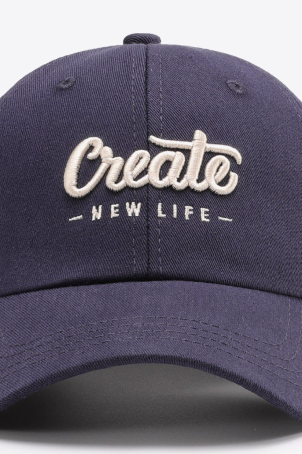 CREATE NEW LIFE Adjustable Cotton Baseball Cap - The Daily Makeover