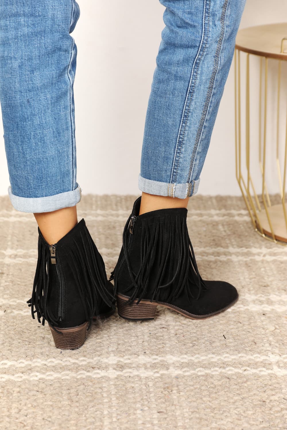Legend Women's Fringe Cowboy Western Ankle Boots - The Daily Makeover