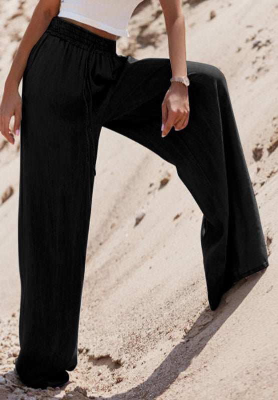 Drawstring Wide Leg Jeans - The Daily Makeover