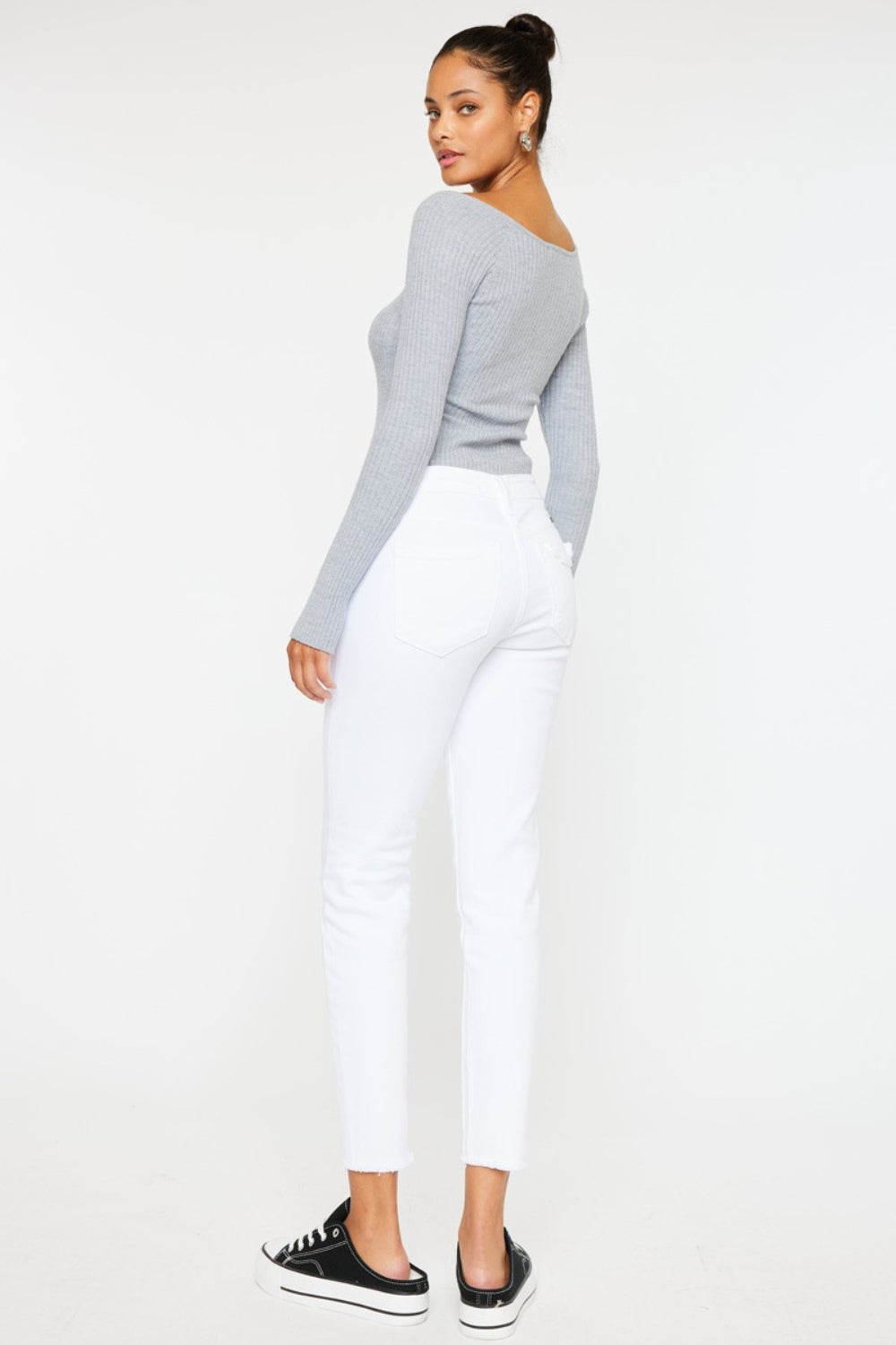 Kancan Mid Rise Ankle Skinny Jeans - The Daily Makeover