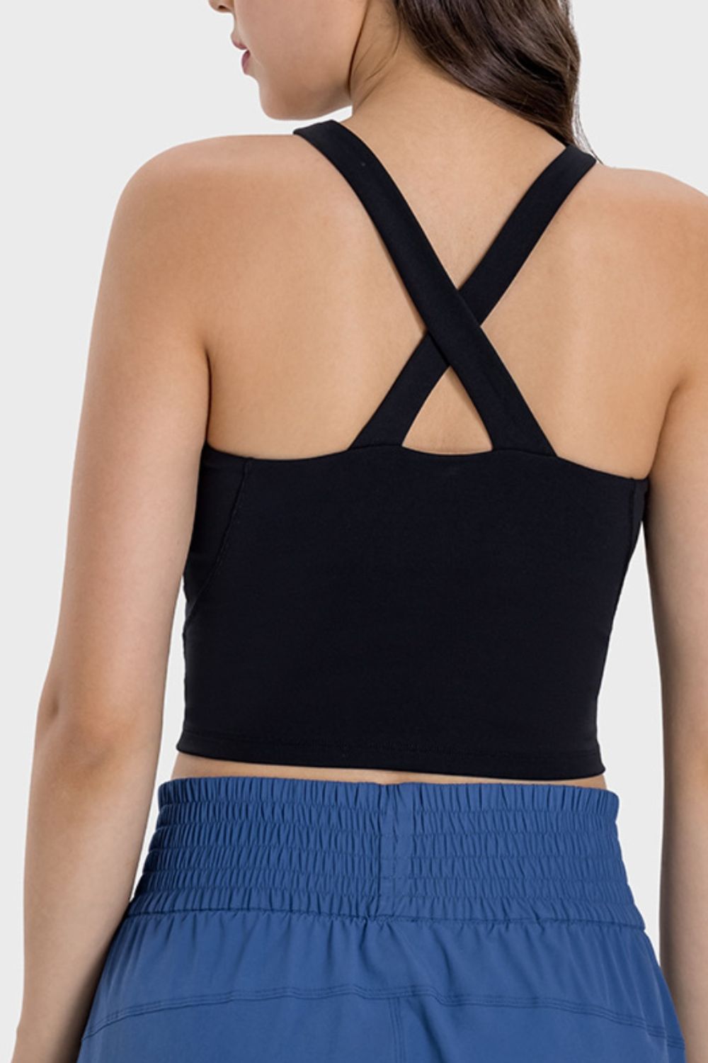 Crisscross Grecian Neck Active Cami - The Daily Makeover