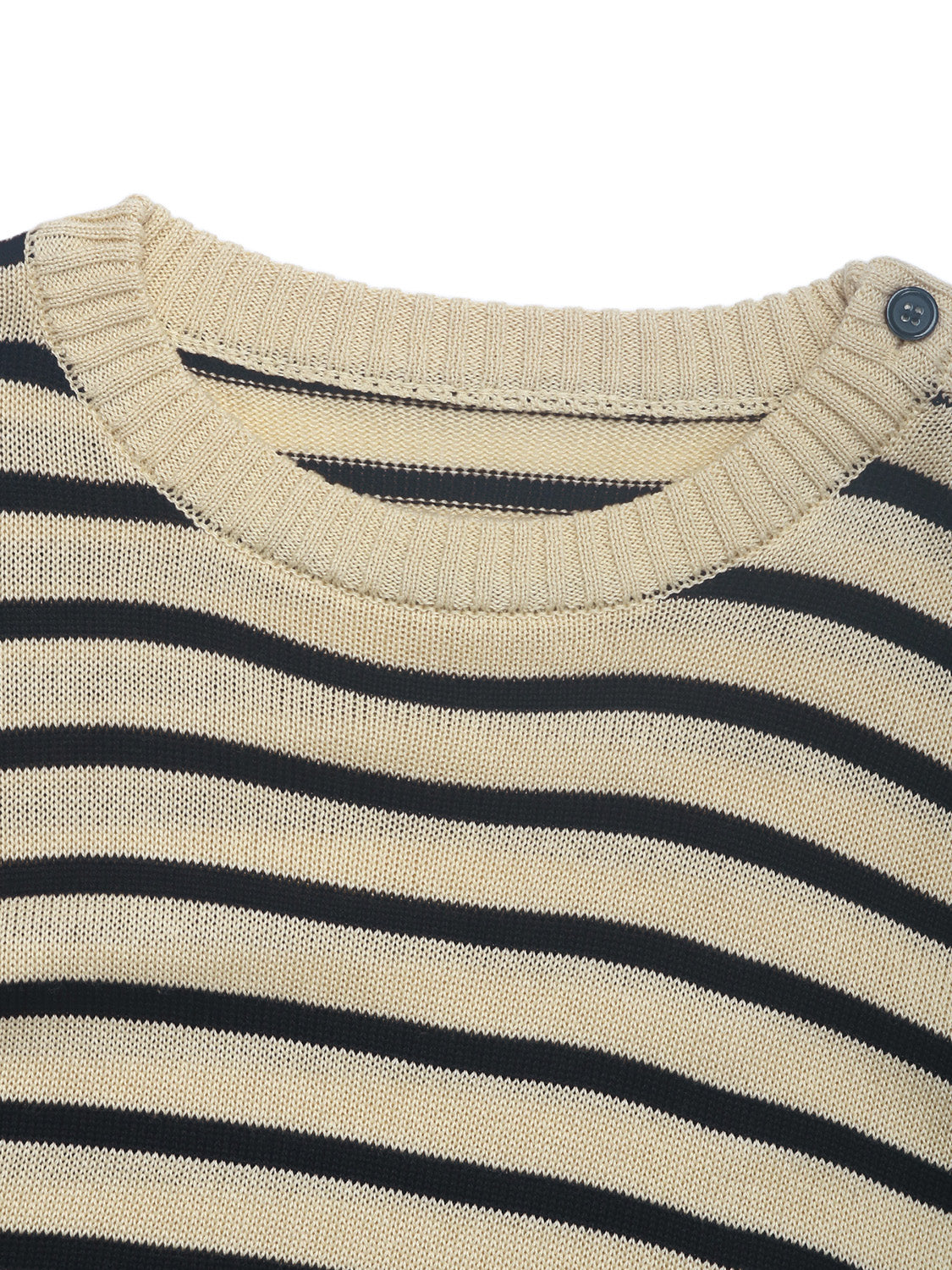 Perfee Striped Round Neck Long Sleeve Knit Top - The Daily Makeover