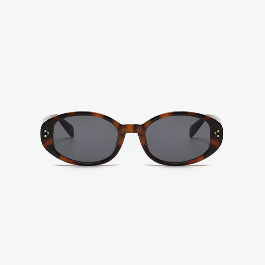 Polycarbonate Frame Oval Sunglasses - The Daily Makeover
