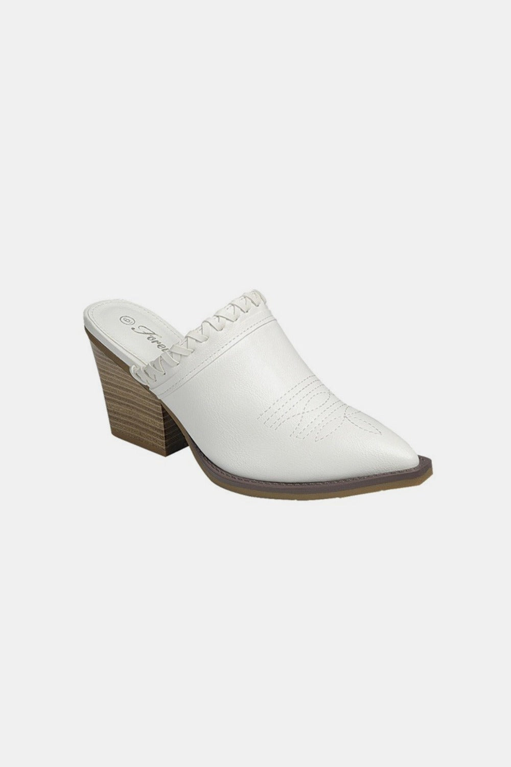 Forever Link Pointy Toe Slip On Chunky Mules - The Daily Makeover