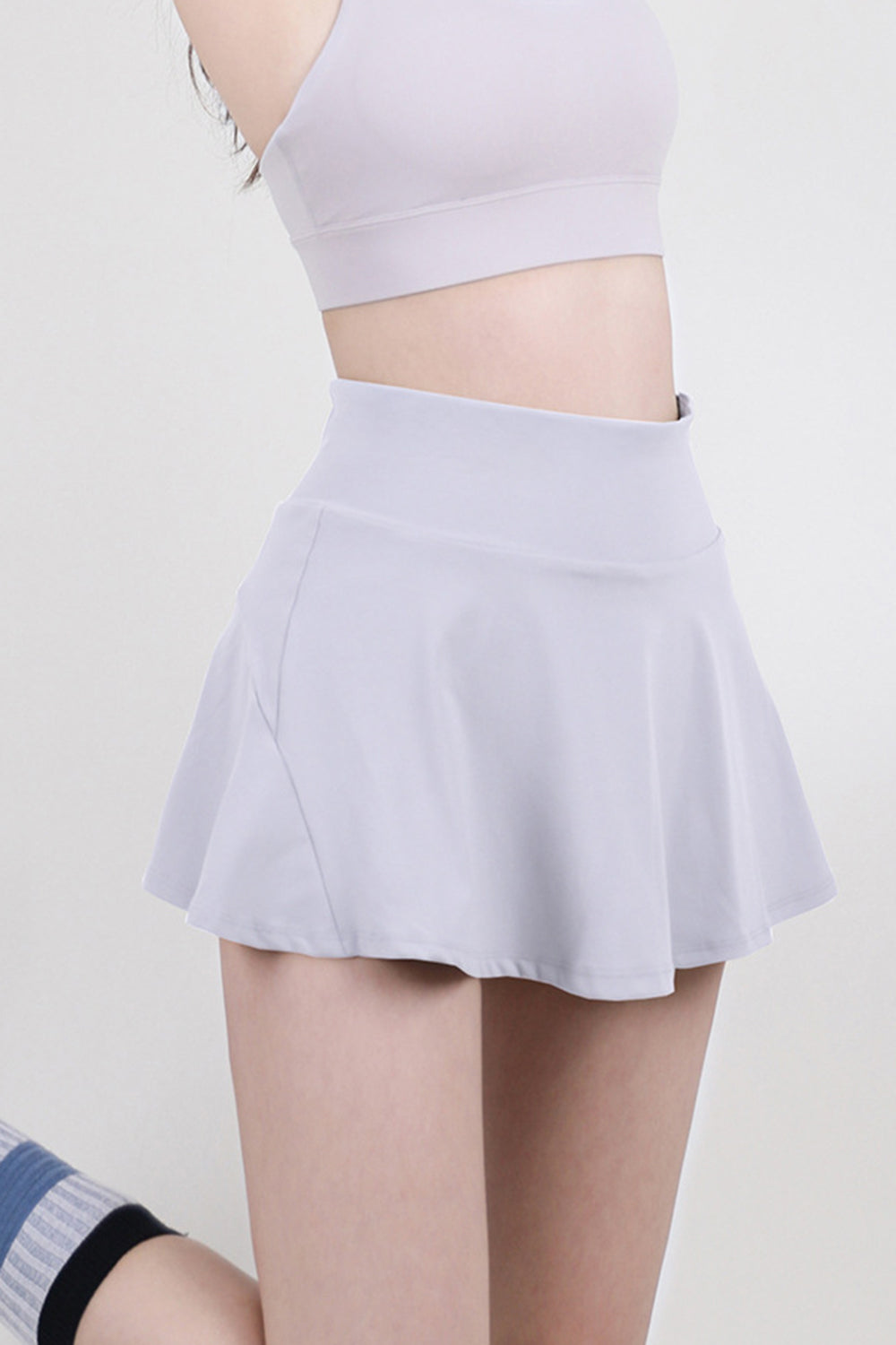 High Waist Pleated Active Skirt - The Daily Makeover