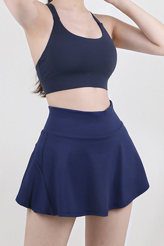 High Waist Pleated Active Skirt - The Daily Makeover