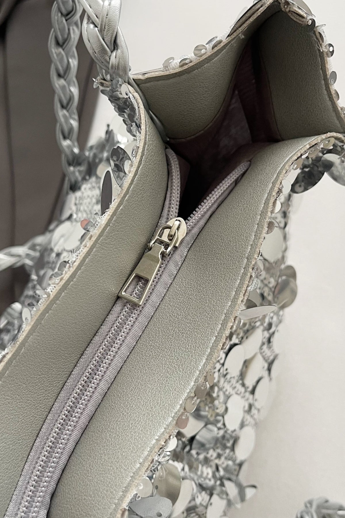 Sequin Braided Strap Shoulder Bag - The Daily Makeover